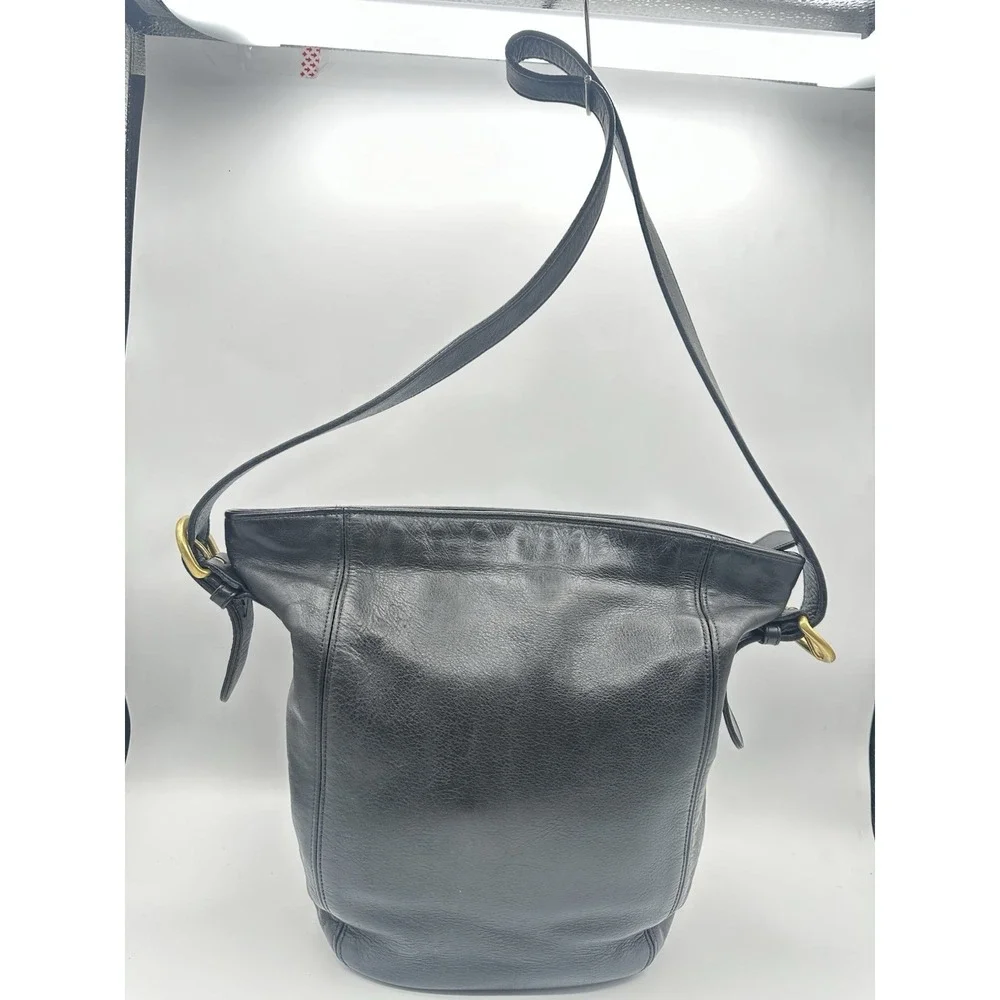 Vintage Coach Monterey Hobo Bag 0343-210 Black Leather Shoulder Purse USA